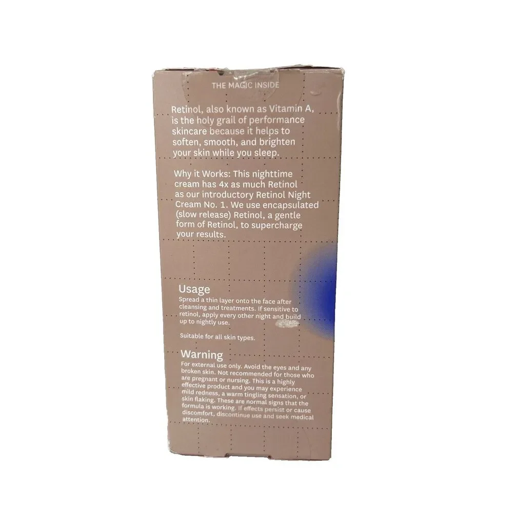 Fig.1 Retinol Night Cream No. 3 (0.6% Encapsulated Retinol & Peptides 1.7 Fl oz